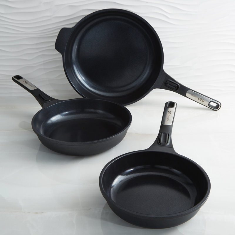 Ensemble de poêles à frire en céramique antiadhésive 3 pièces BergHOFF Leo Phantom
