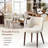  Modern Velvet Upholstered Dining Chair Side Chair with Wooden Legs-233511919