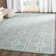 Martha Stewart Flat Weave Wool/Silk/Cotton Geometric Rug in Geyser Blue