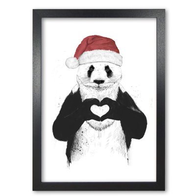 Santa Panda by Mercedes Lopes Charro - Print