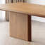 Table de salle à manger rectangulaire en bois massif brun noisette-1505666488