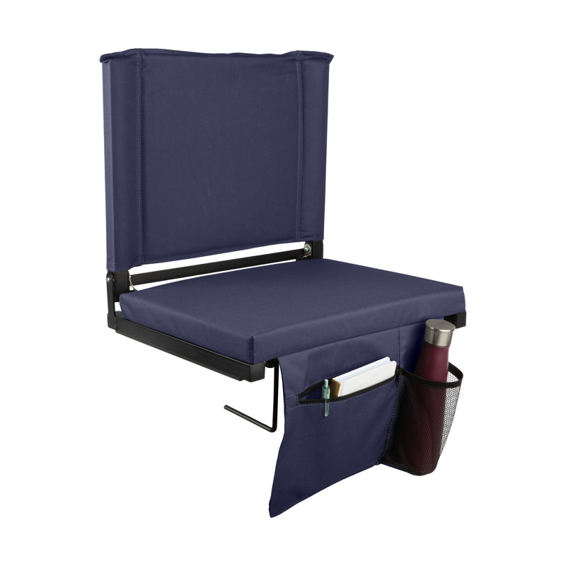 Siège Home - Complet avec gradin - Coussin de siège de stade avec poche et porte-gobelet - Fauteuil de sport large et portable - Sièges de stade avec dossier