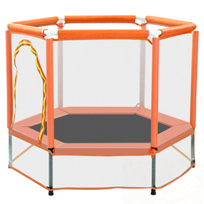 Trampoline with Safety Enclosure Net and Balls