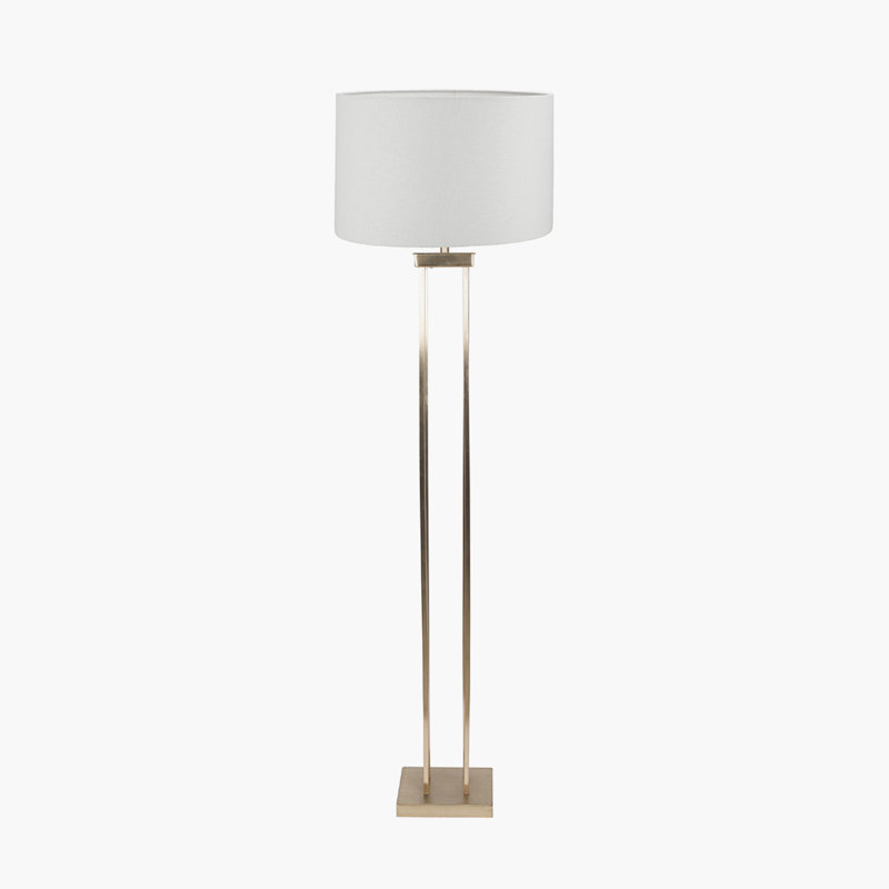 Bernado 169cm Traditional Floor Lamp, Satin, White