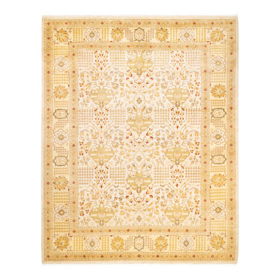 Keller One-of-a-Kind 8' 2" X 10' 6" New Age Wool Area Rug in Ivory