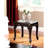 Dark Cherry 3 Traditional Coffee Table In Solid Wood With Legs And Detailed Design Element Ornament, 1 2 End Tables For Main Living Decor Space Zone Finish Elaborate Pattern Detail, Quarters