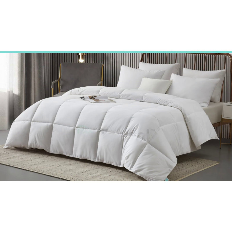 White Full/Queen Cotton Blend Down Alternative Comforter