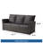 67.7" All-Weather Wicker 3-Seat Patio Sofa With Thick Black Cushions & Black Frame-1462381685