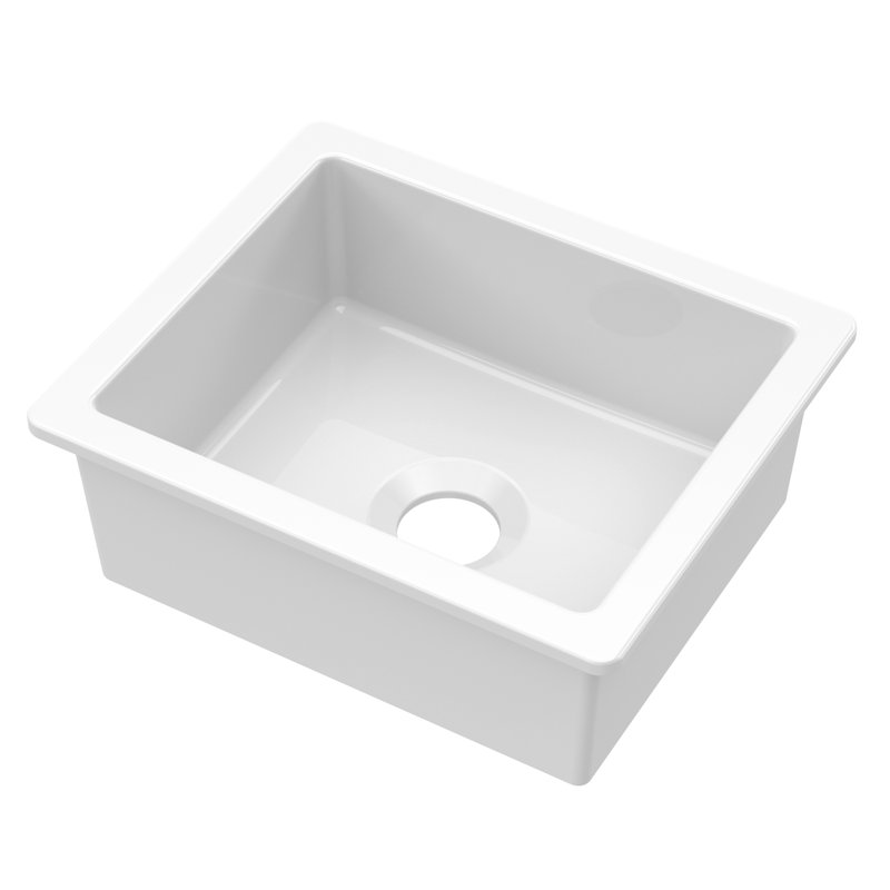 Fiamma 30" L x 18" W Drop-In Kitchen Sink, 30 inch