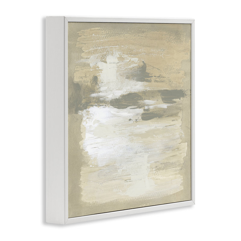 «Neutral Reflections», peinture abstraite par estampe numérique, design par June Erica Vess, H 17 po x l 17 po