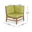 Fauteuil de coin Perla, vert-663862651