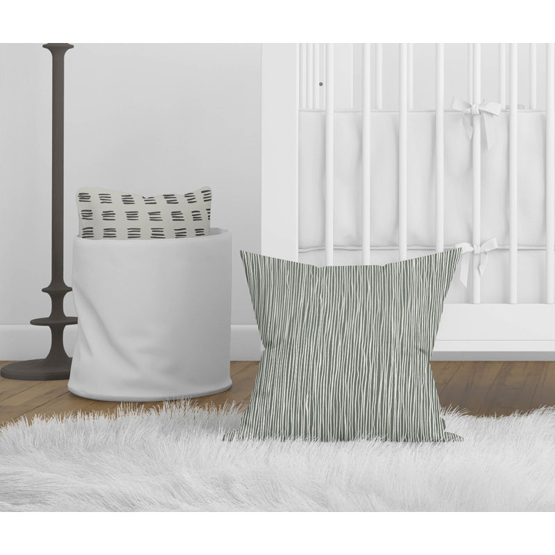 Coussin décoratif Tess, Chimichurri / vert, H 18 po x l 18 po