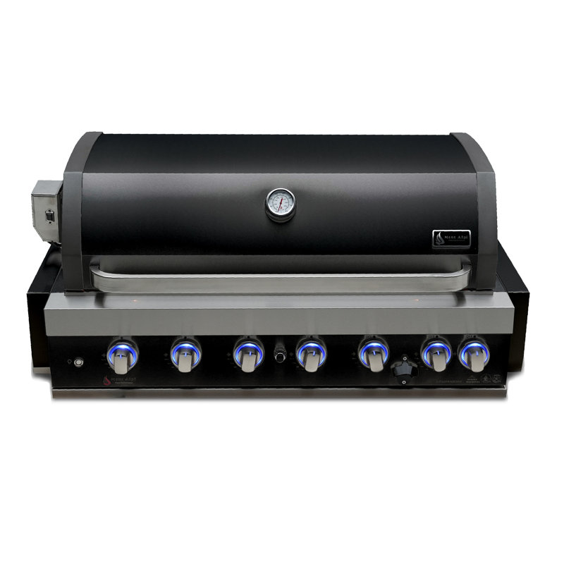 Mont Alpi 43.38" Black Stainless Steel Built-in Grill