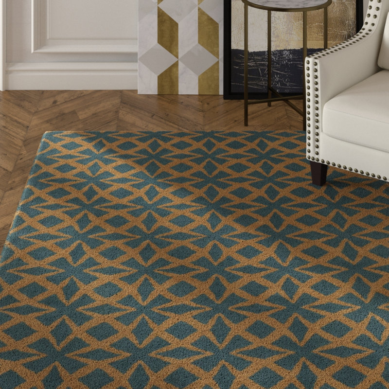 Tapis touffeté à la main Atchley, Rectangle 5 pi x 7 pi