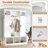 Modern All-in-One Hall Tree with Adjustable Shelves-1136624363
