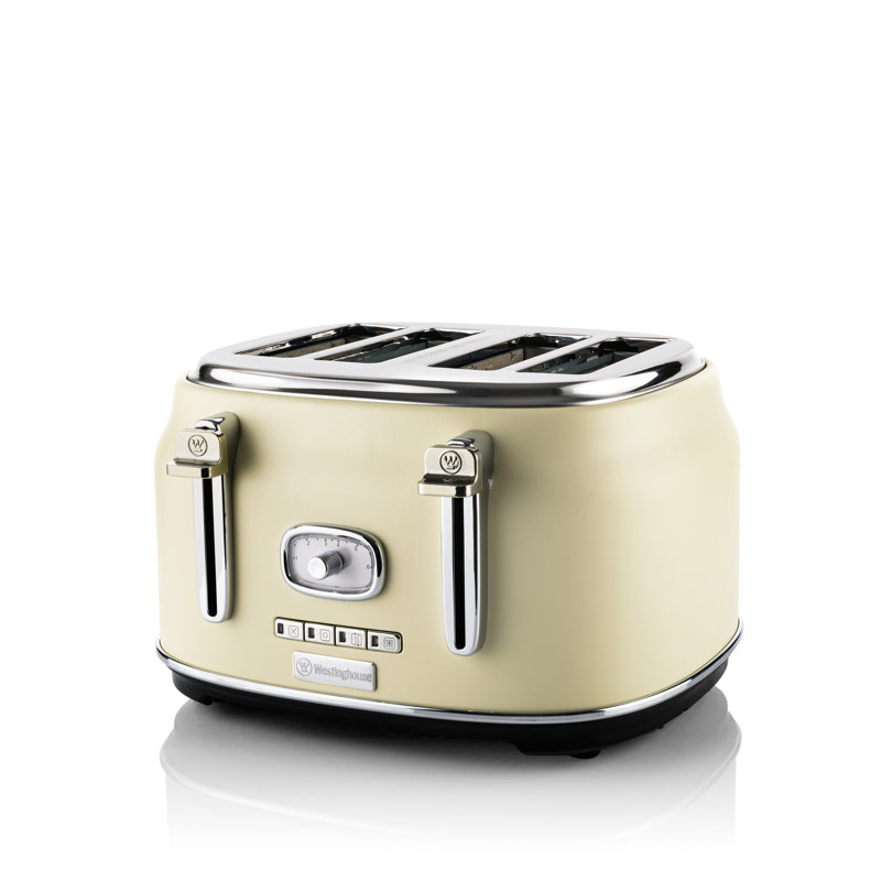 Retro 4 Slice Toaster, White