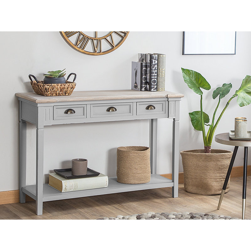 Olive 112cm Console Table, Grey