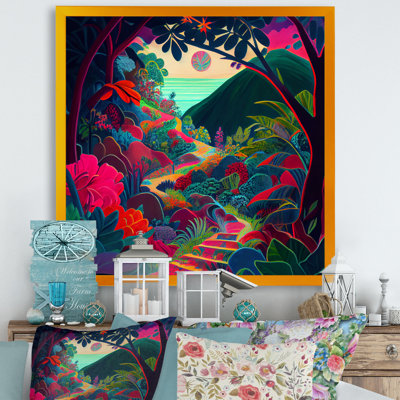 «Walking Path In The Colorful Mountains III», reproduction sur toile