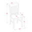 L'ensemble de table de salle à manger 3 pièces comprend une table ronde en bois avec piédestal et 2 chaises de cuisine, 36 x 36 pouces, chêne-2116777529-2116777528-2116777525