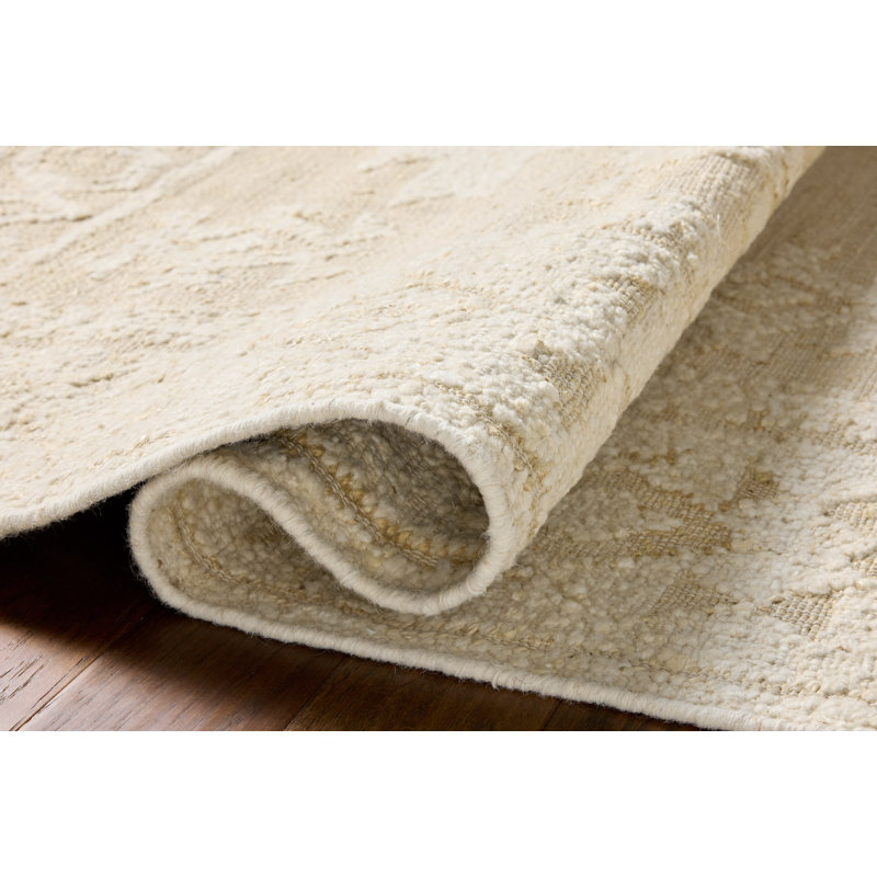 Marceli Ivory / Natural Area Rug, Square 1'6"