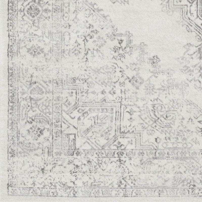 Amelie Grey/Off-White Rug, Rectangle 60 x 90cm