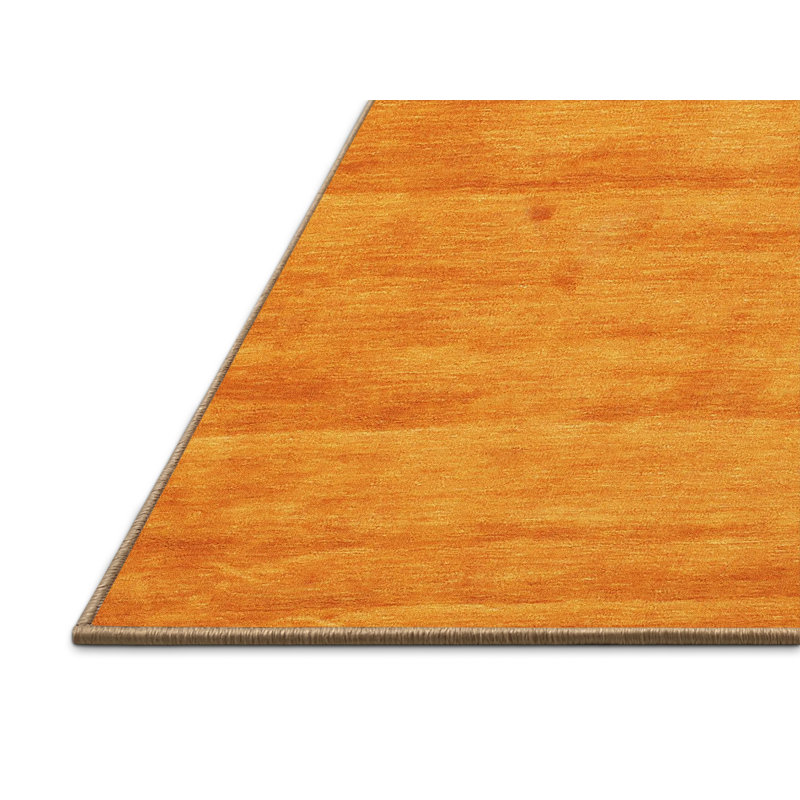 Tapis contemporain jaune, Rectangle 8 pi x 10 pi
