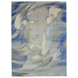 Canterbury Silk Abstract Area Rug in Blue