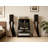 Record Player Stand With Vinyl Storage, Turntable Entertainment Center Holds Up To 120 Records, Sturdy Multi-Tier Design For Living Room