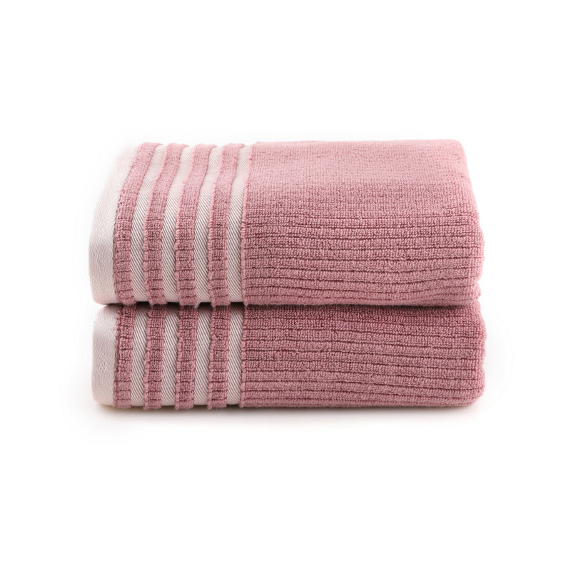 Ensemble de serviettes de bain de luxe (2 pièces), couleur rose, 29,5 x 59,1 pouces | 100% micro-coton, 15,9 oz / pied carré | Ultra-doux, très absorbant, lavable à la machine à 104 ° F | Parfait pour la maison, le spa et l'hôtel