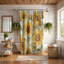 Rideau de douche 1 pièce Bright Sunflowers-116971619