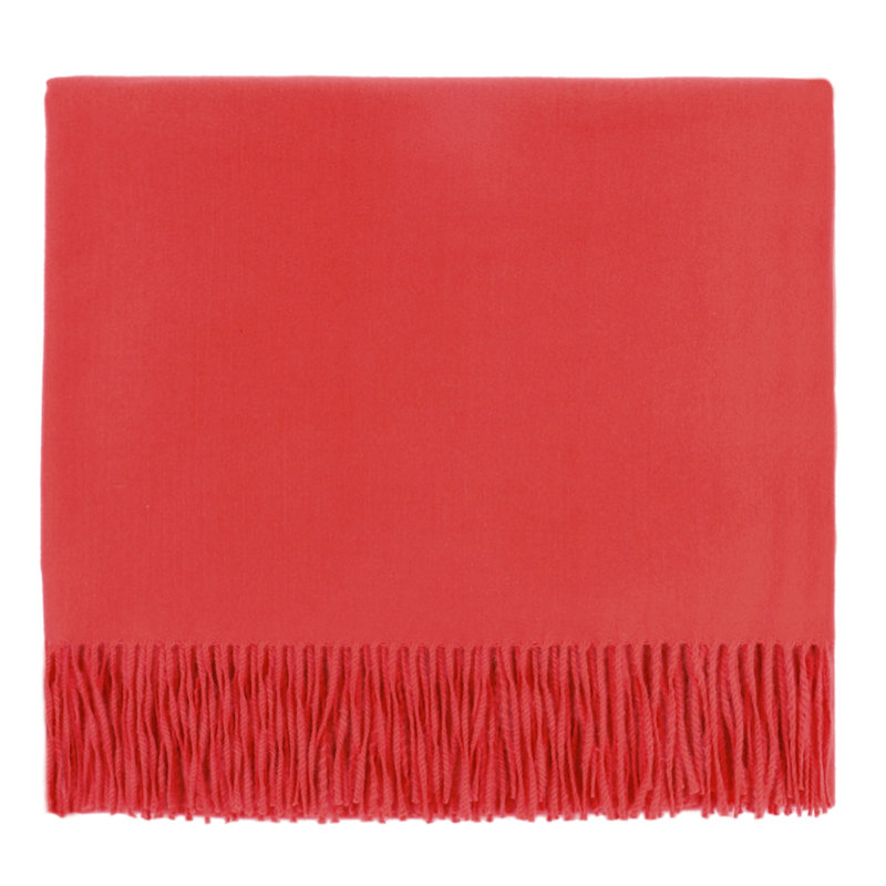 Cascades Machine Woven Throw Blanket, Brick