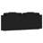 vidaXL Headboard Cushion Viana Black 152 cm Faux Leather-181912224-181912225