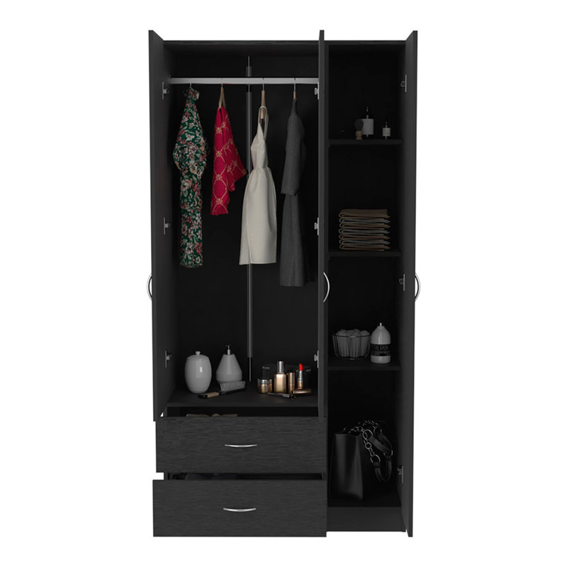 Armoire à trois portes, Noir