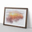 Sunset over the Hills in Abstract - Picture Frame Graphic Art Print-55724480-55724474
