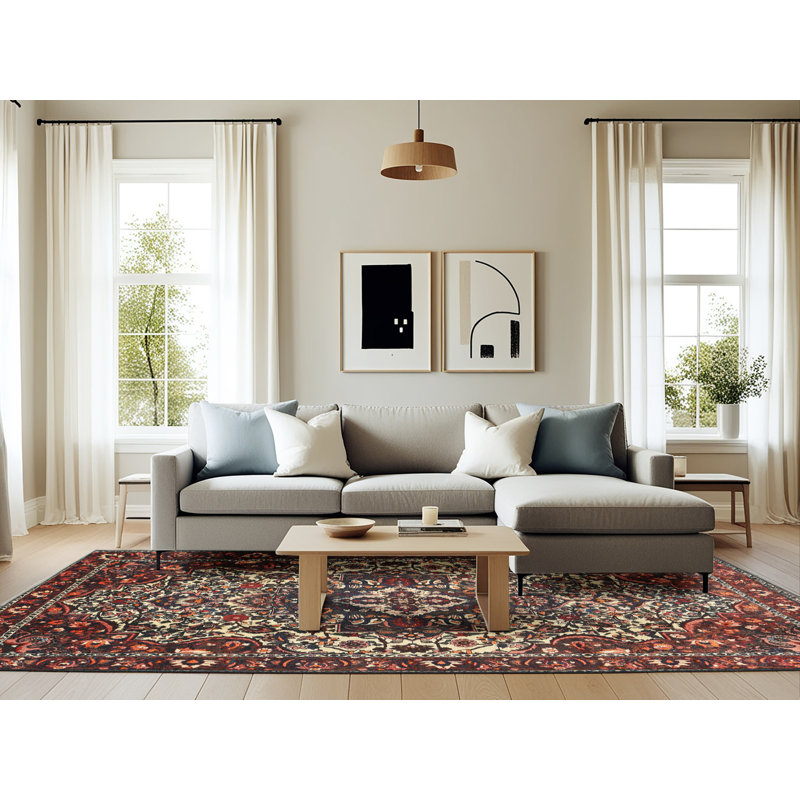 Xenia Oriental Indoor Rug, Rectangle 6' x 9'