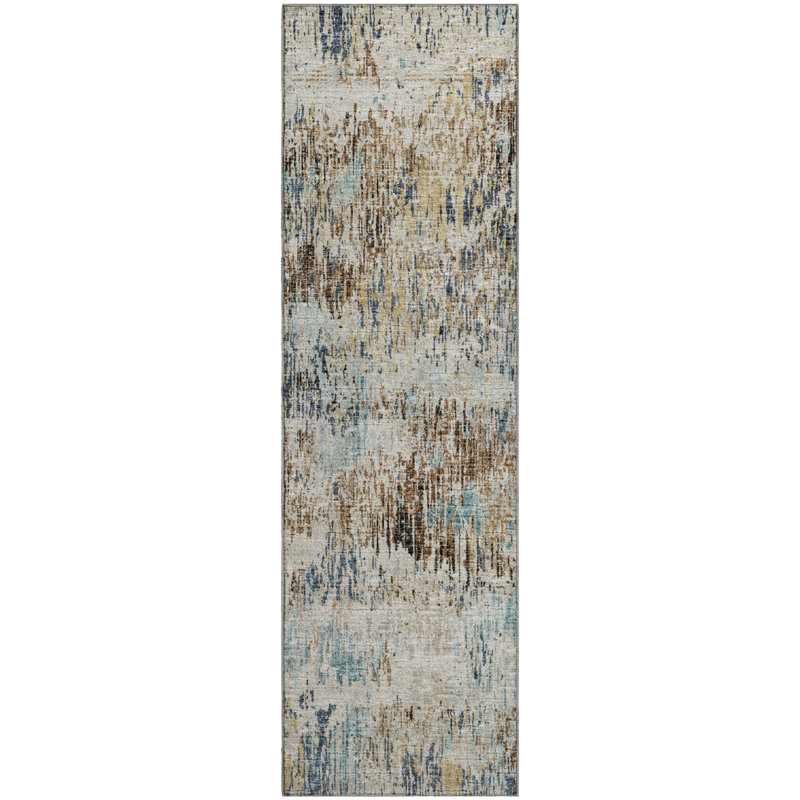 Premium Machine Washable Driessen AMF66 Moody Rug, Runner 2'3" x 7'6"