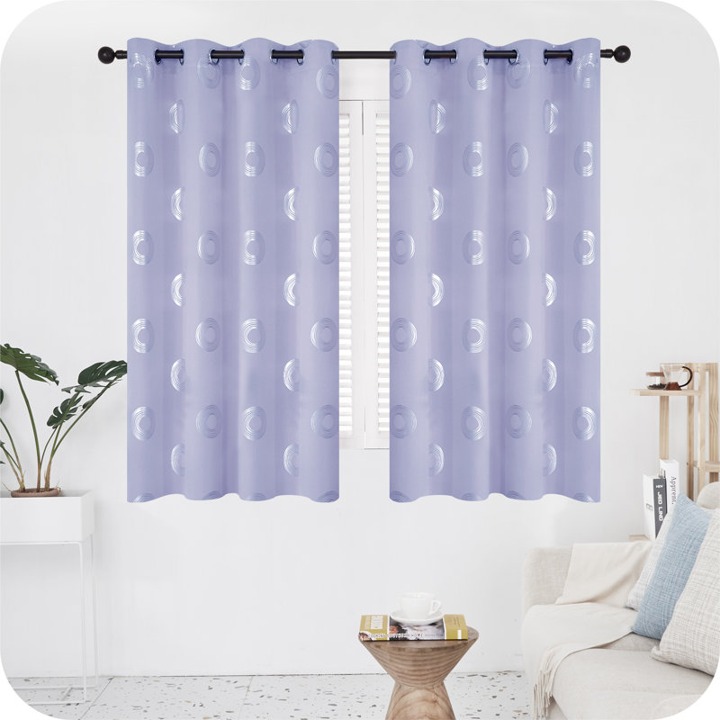 Queanna Blackout Curtain Pair, 55cm Width x 138cm Drop