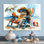 Tortue sur la plage relaxante - salon d'art mural animal côtier