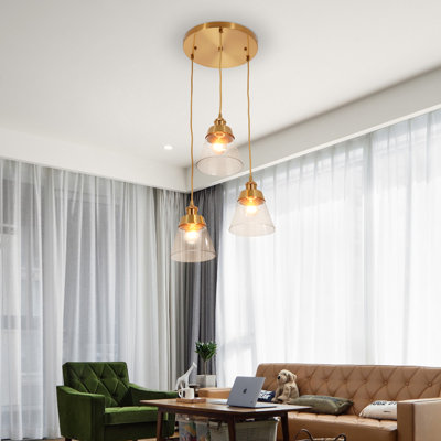 Dawne 3 - Light Gold Pendant