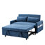Pull Out Bed With Storage Pockets & Pillows - 55.1" Couch Adjustable For Living Room Large Back Bedroom, Room, Apartment, Office-1329688169