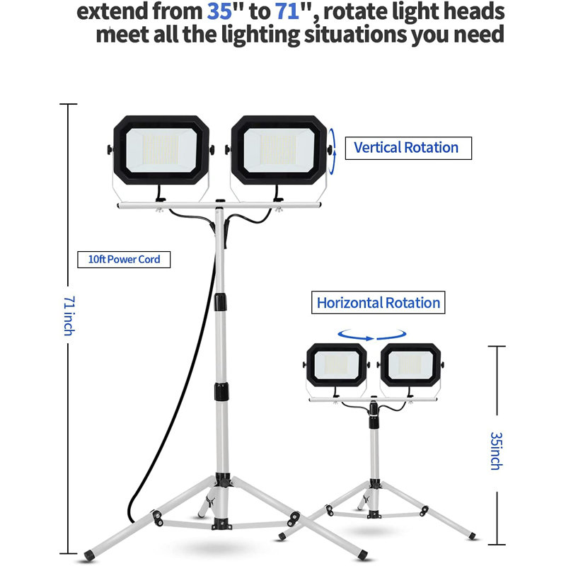 Lampe de travail à DEL intégrée de 120 po à brancher