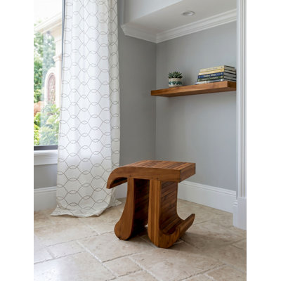 Patented Pi-Shaped Teak Bench
