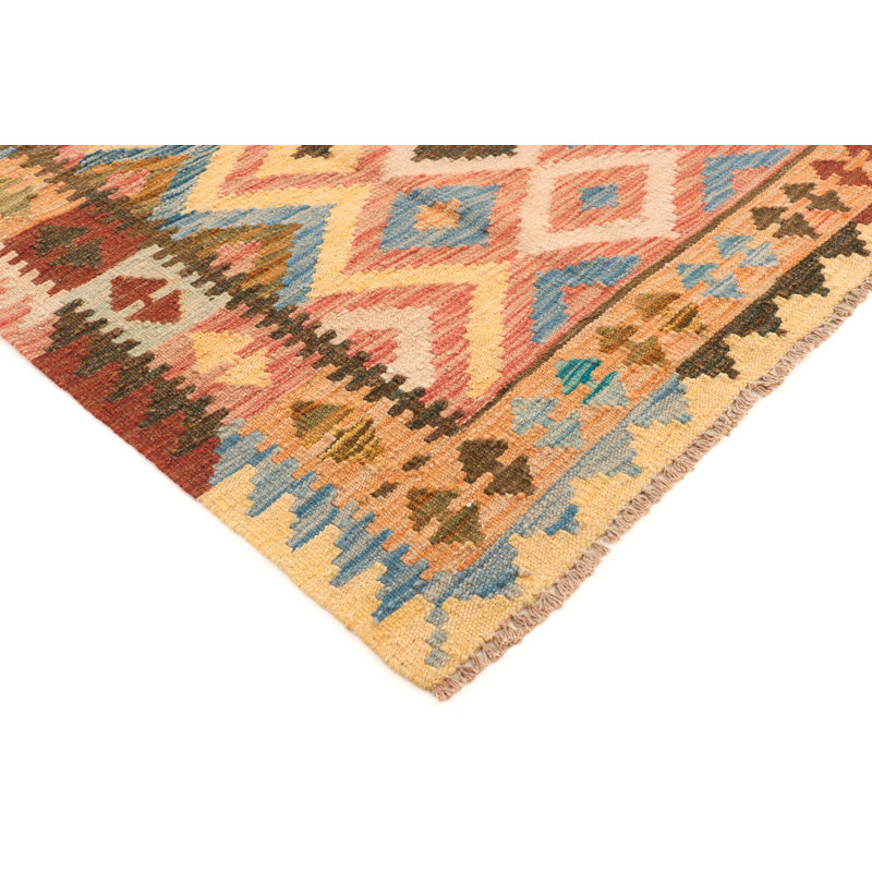 Geometric Wool Hand Woven 170cm X 254cm Area Rug