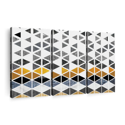 " Triangle Geometric Patterns " by Jonathan A. 3 - Pieces