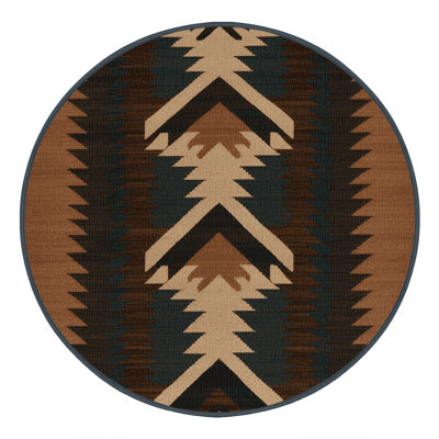 Washable Navajo Chevron Southwestern Area Rug
