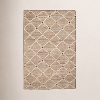Kali Natural Flatweave Geometric Jute Rug