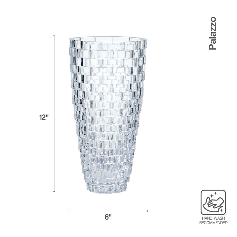Vase en cristal Mikasa Palazzo, H 12 po x l 6 po x P 6 po