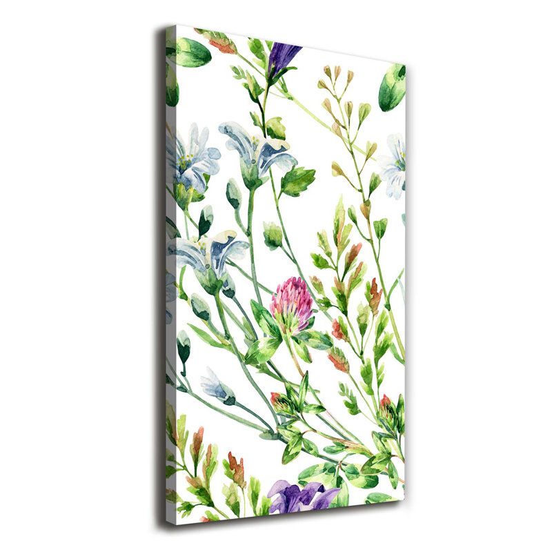 Field Flowers - Wrapped Canvas Print