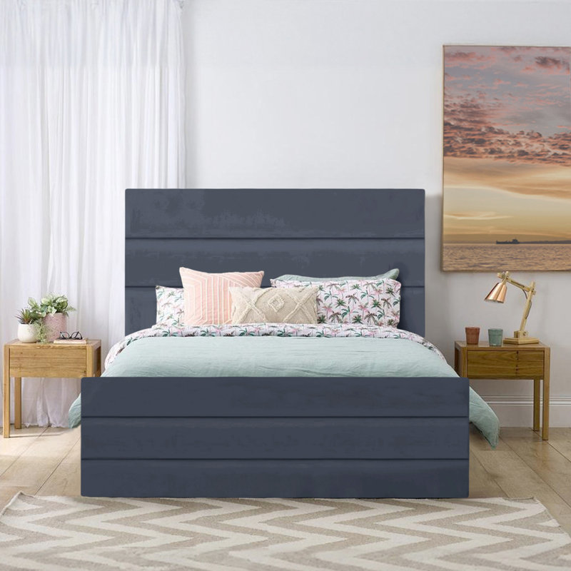Abrytha Upholstered Ottoman Storage Bed, Steel, Small Double (4')