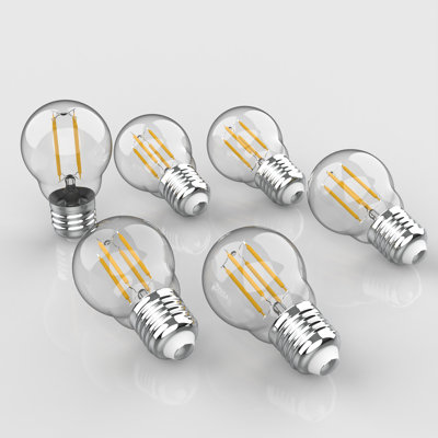 4 Watt, G45 LED, Non-Dimmable Light Bulb, Warm White (2700K) E26/Medium (Standard) Base